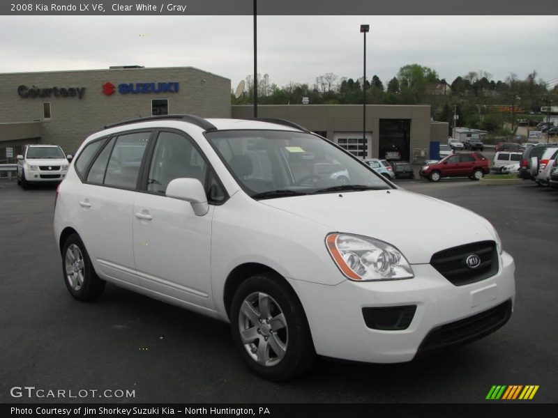 Clear White / Gray 2008 Kia Rondo LX V6