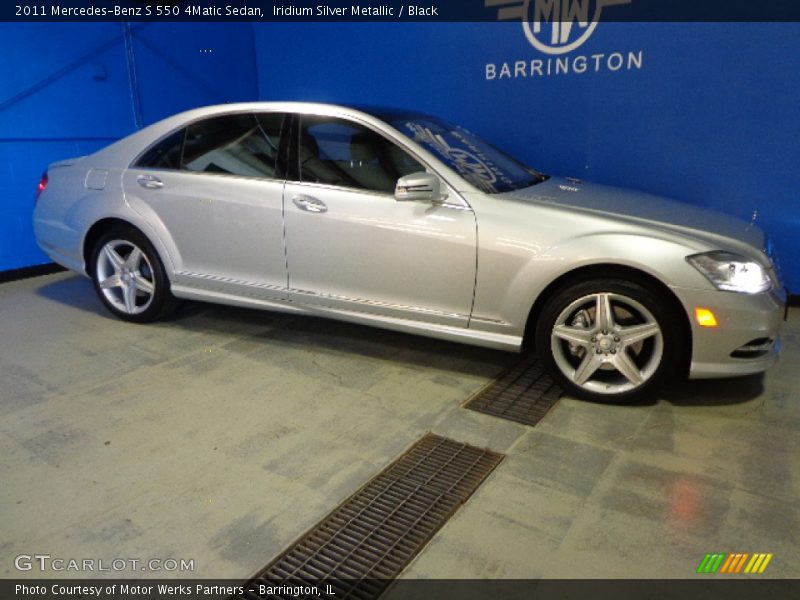 Iridium Silver Metallic / Black 2011 Mercedes-Benz S 550 4Matic Sedan