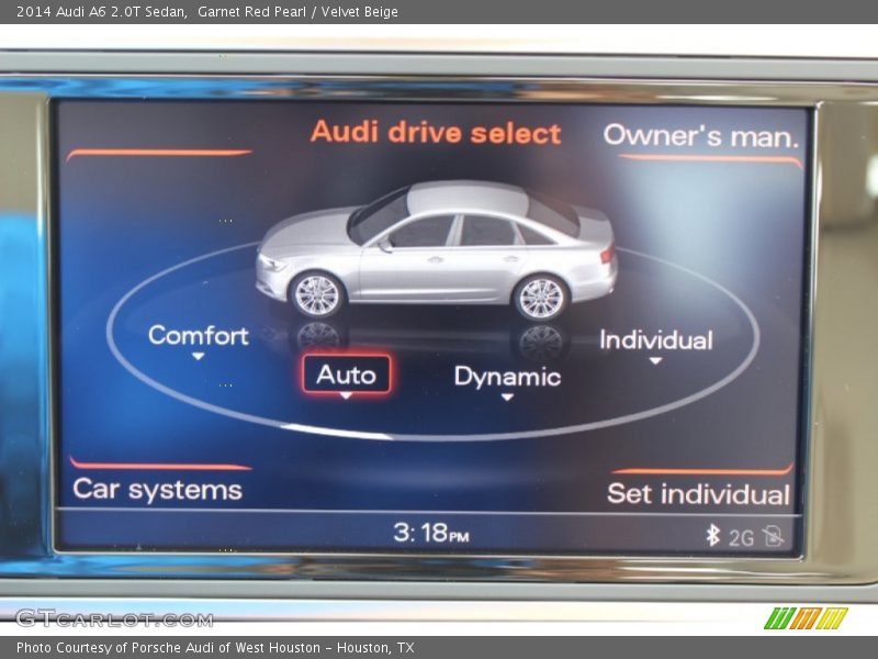 Garnet Red Pearl / Velvet Beige 2014 Audi A6 2.0T Sedan