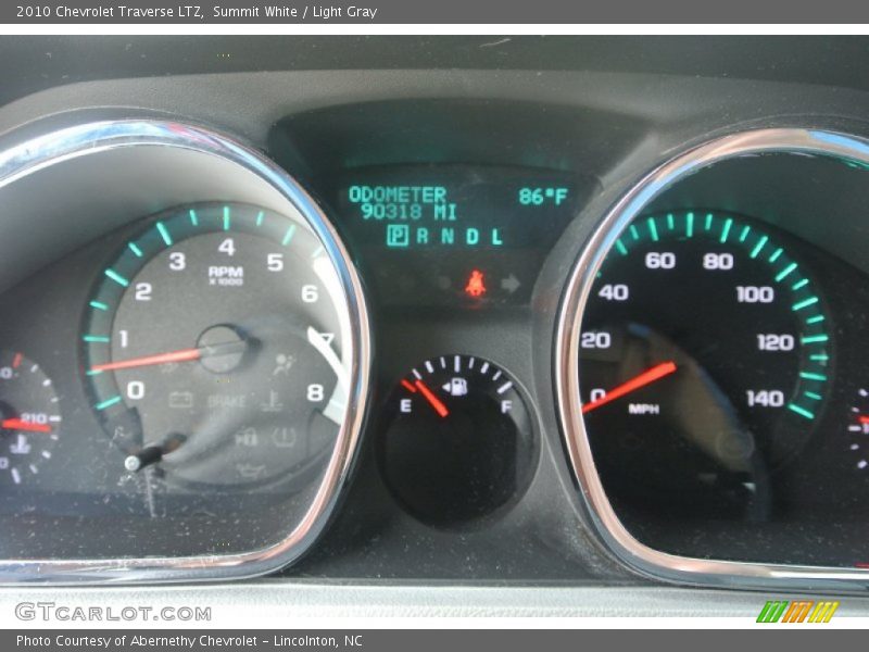 Summit White / Light Gray 2010 Chevrolet Traverse LTZ