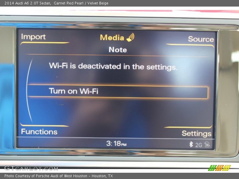Garnet Red Pearl / Velvet Beige 2014 Audi A6 2.0T Sedan