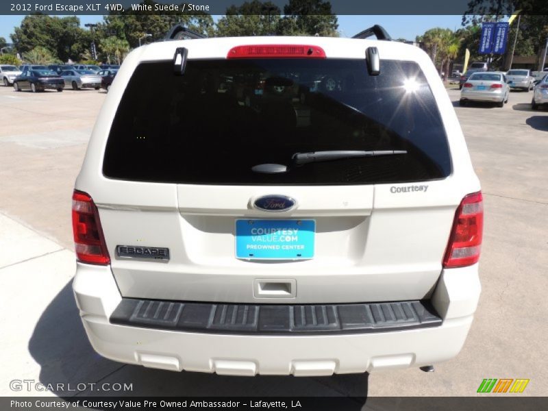 White Suede / Stone 2012 Ford Escape XLT 4WD
