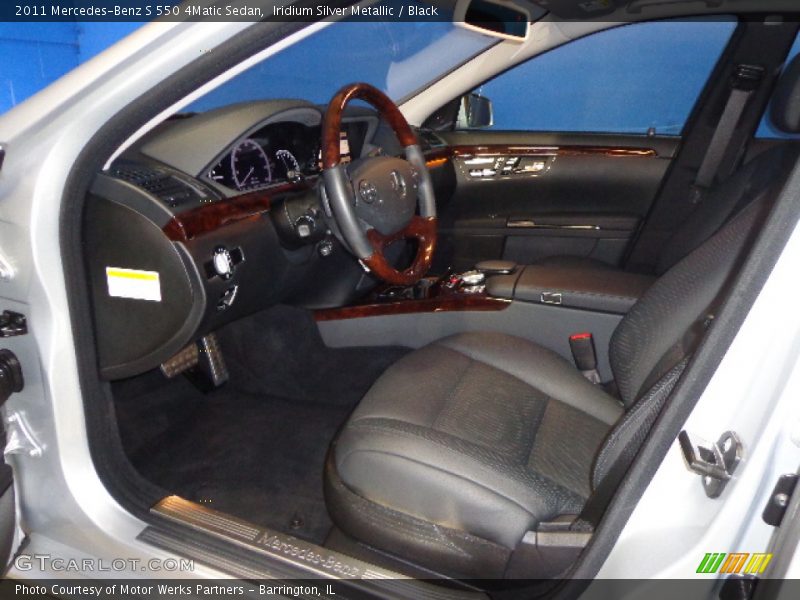 Iridium Silver Metallic / Black 2011 Mercedes-Benz S 550 4Matic Sedan