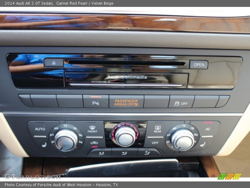 Garnet Red Pearl / Velvet Beige 2014 Audi A6 2.0T Sedan