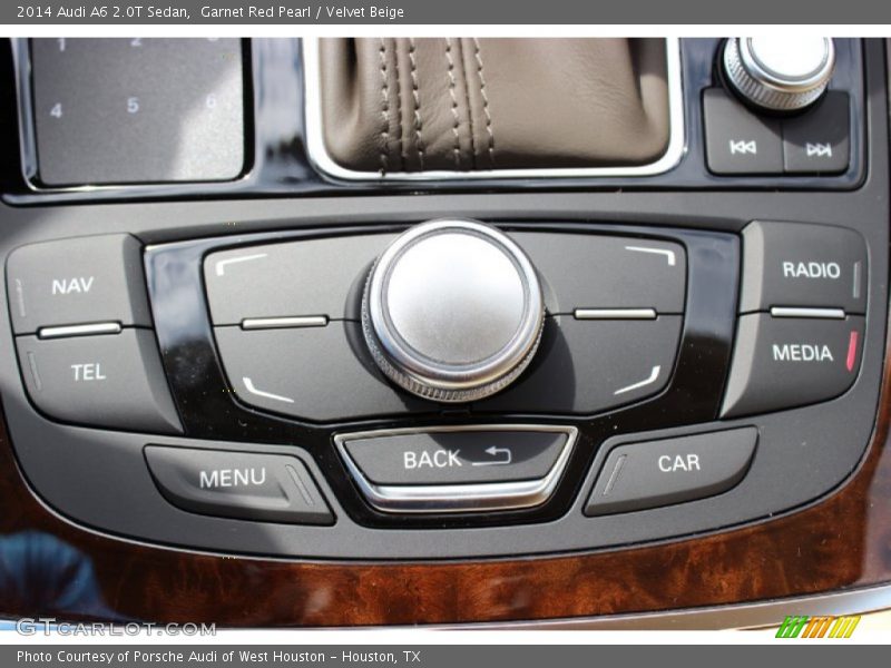Garnet Red Pearl / Velvet Beige 2014 Audi A6 2.0T Sedan