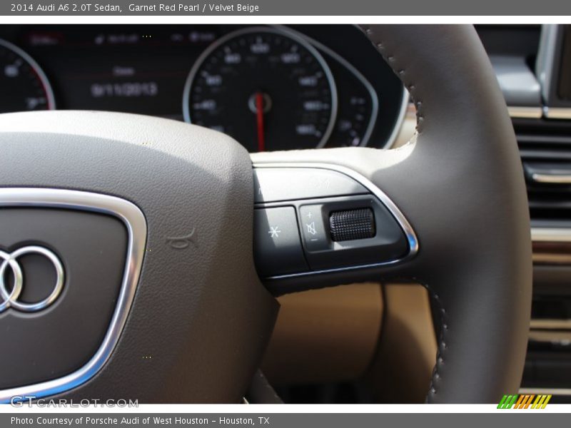 Garnet Red Pearl / Velvet Beige 2014 Audi A6 2.0T Sedan