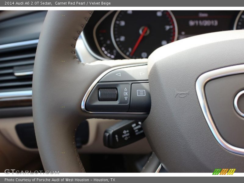 Garnet Red Pearl / Velvet Beige 2014 Audi A6 2.0T Sedan