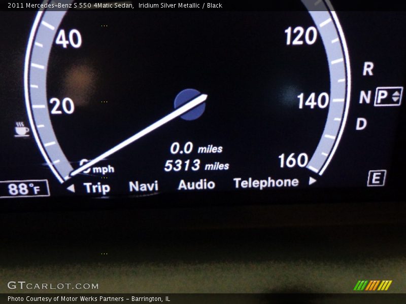 Iridium Silver Metallic / Black 2011 Mercedes-Benz S 550 4Matic Sedan