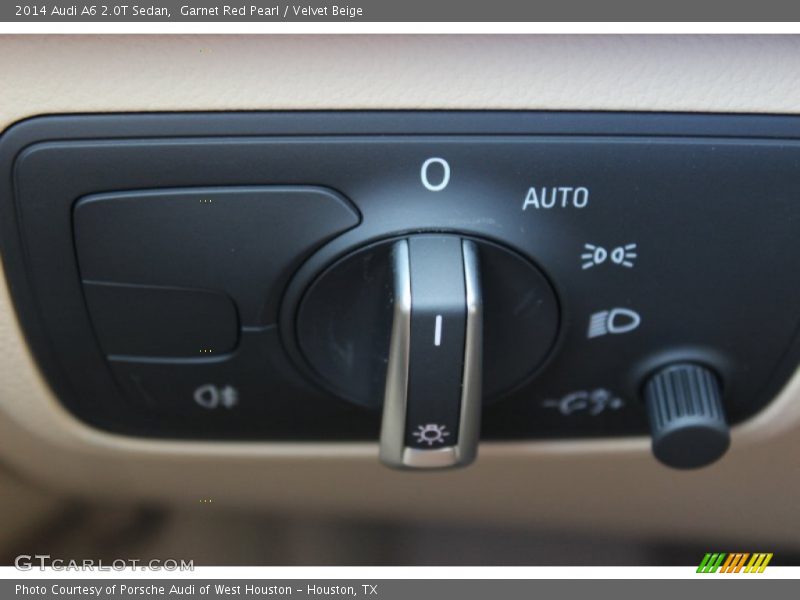 Garnet Red Pearl / Velvet Beige 2014 Audi A6 2.0T Sedan
