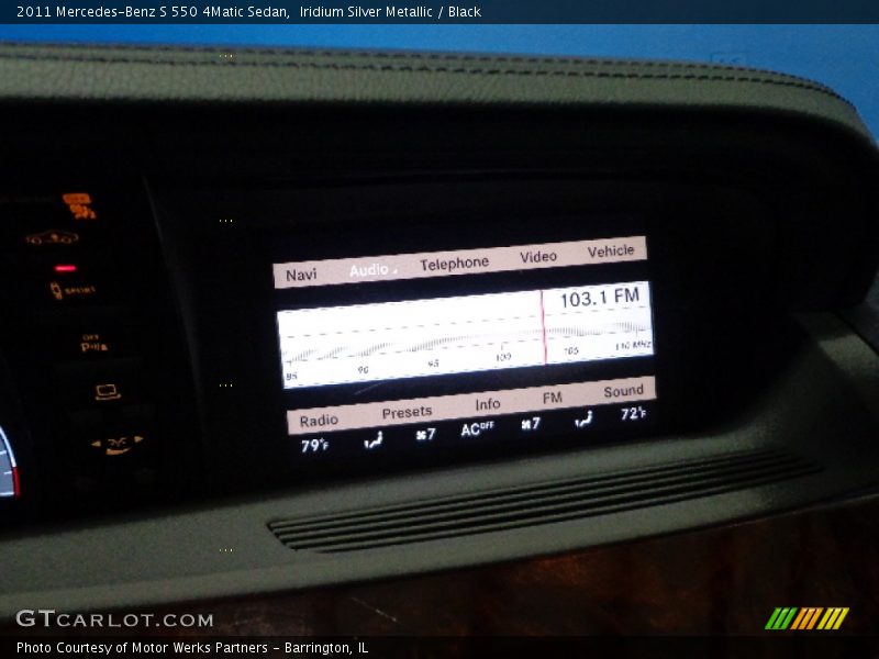 Iridium Silver Metallic / Black 2011 Mercedes-Benz S 550 4Matic Sedan