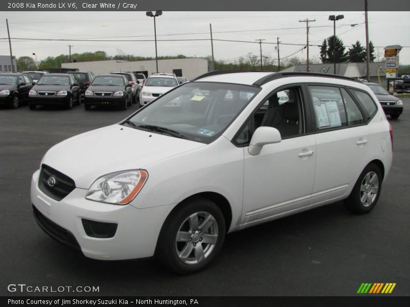 Clear White / Gray 2008 Kia Rondo LX V6