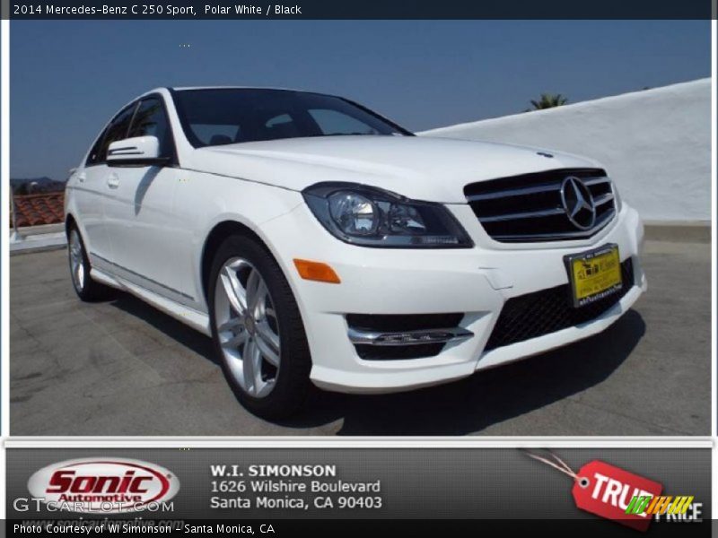 Polar White / Black 2014 Mercedes-Benz C 250 Sport