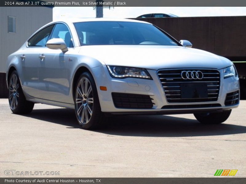 Ice Silver Metallic / Black 2014 Audi A7 3.0T quattro Premium Plus