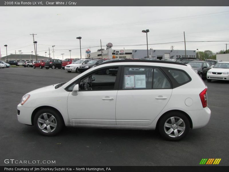 Clear White / Gray 2008 Kia Rondo LX V6