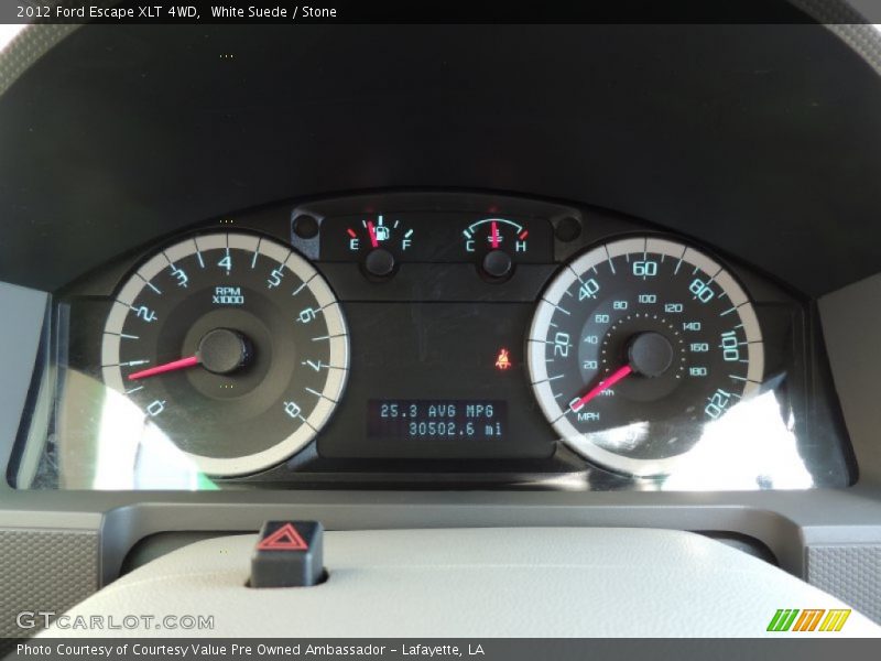 White Suede / Stone 2012 Ford Escape XLT 4WD