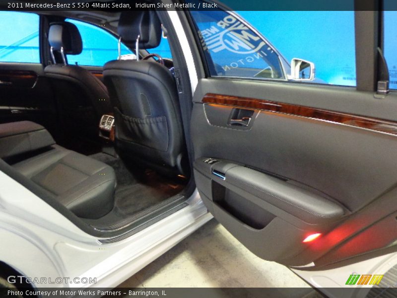 Iridium Silver Metallic / Black 2011 Mercedes-Benz S 550 4Matic Sedan