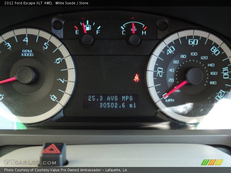 White Suede / Stone 2012 Ford Escape XLT 4WD