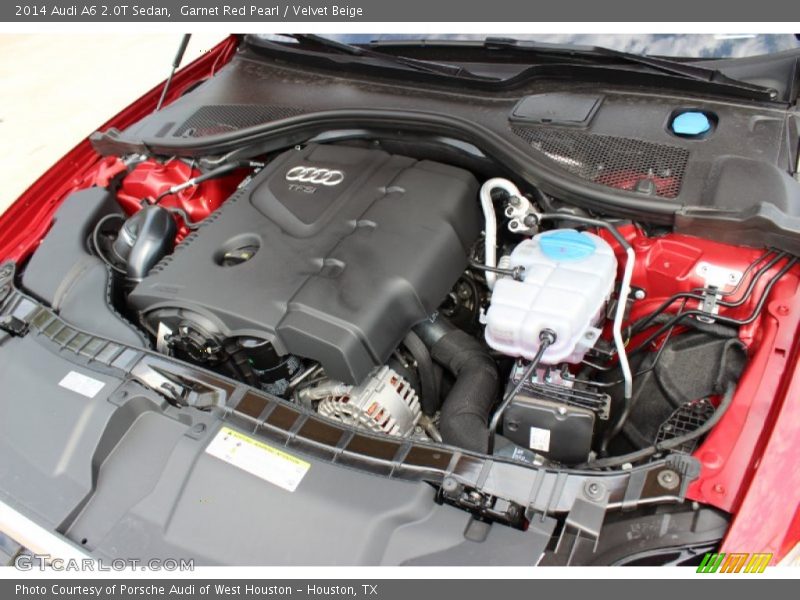 Garnet Red Pearl / Velvet Beige 2014 Audi A6 2.0T Sedan