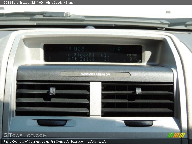 White Suede / Stone 2012 Ford Escape XLT 4WD