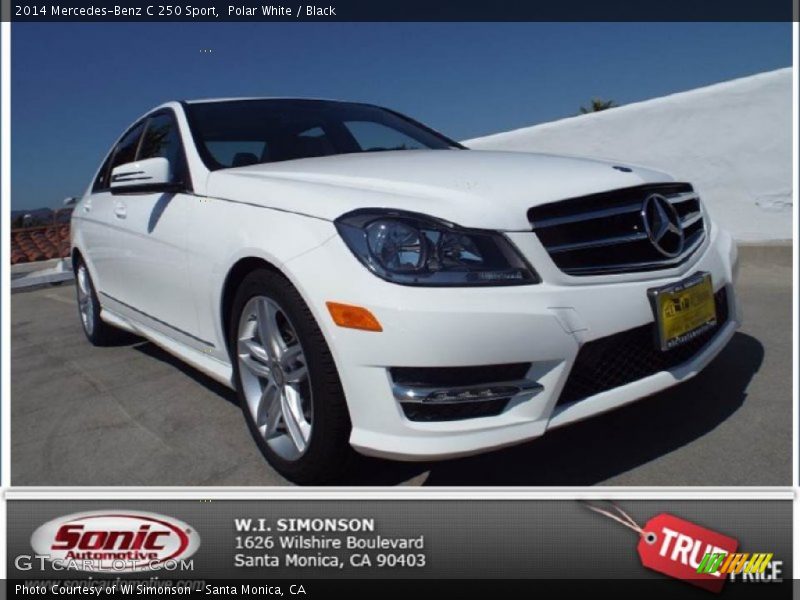 Polar White / Black 2014 Mercedes-Benz C 250 Sport