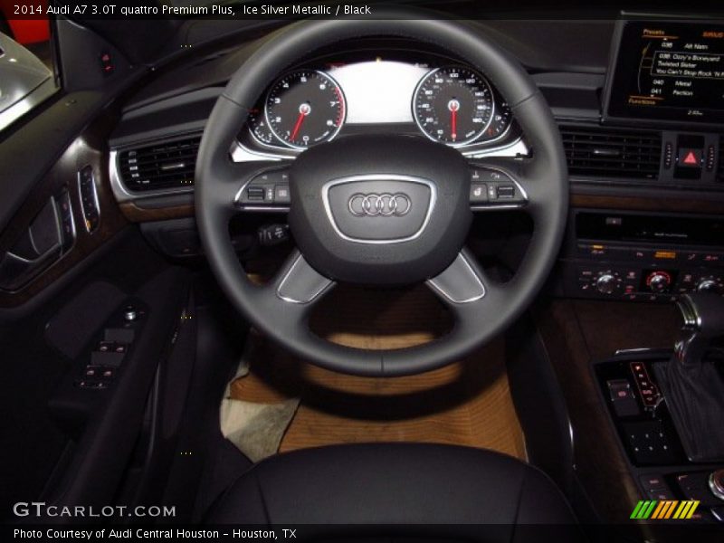 Ice Silver Metallic / Black 2014 Audi A7 3.0T quattro Premium Plus