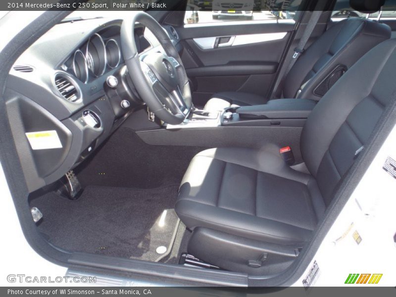 Polar White / Black 2014 Mercedes-Benz C 250 Sport
