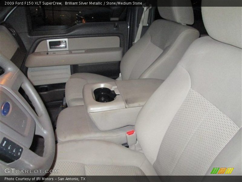 Brilliant Silver Metallic / Stone/Medium Stone 2009 Ford F150 XLT SuperCrew