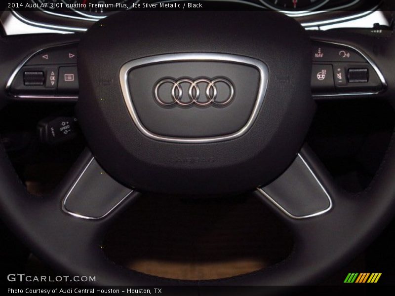 Ice Silver Metallic / Black 2014 Audi A7 3.0T quattro Premium Plus