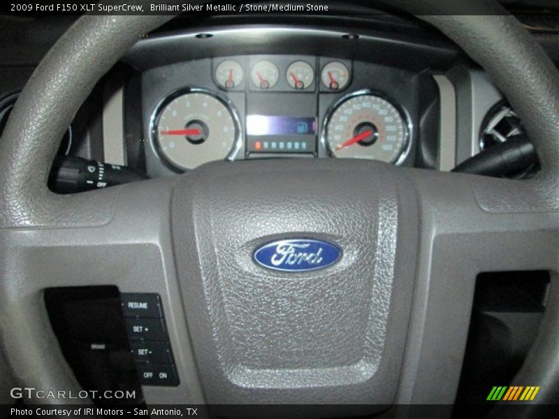 Brilliant Silver Metallic / Stone/Medium Stone 2009 Ford F150 XLT SuperCrew