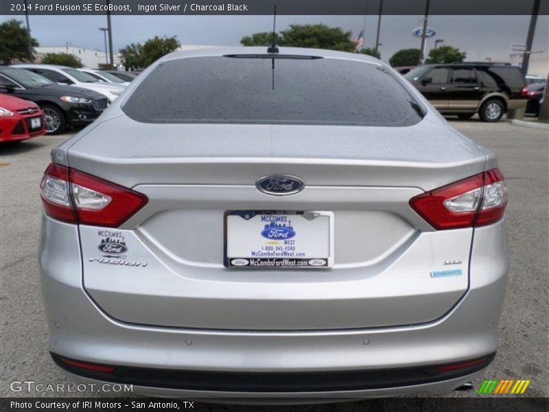 Ingot Silver / Charcoal Black 2014 Ford Fusion SE EcoBoost
