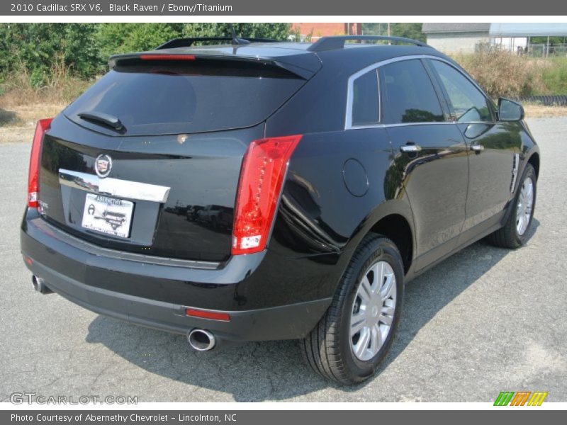 Black Raven / Ebony/Titanium 2010 Cadillac SRX V6