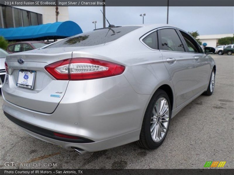 Ingot Silver / Charcoal Black 2014 Ford Fusion SE EcoBoost