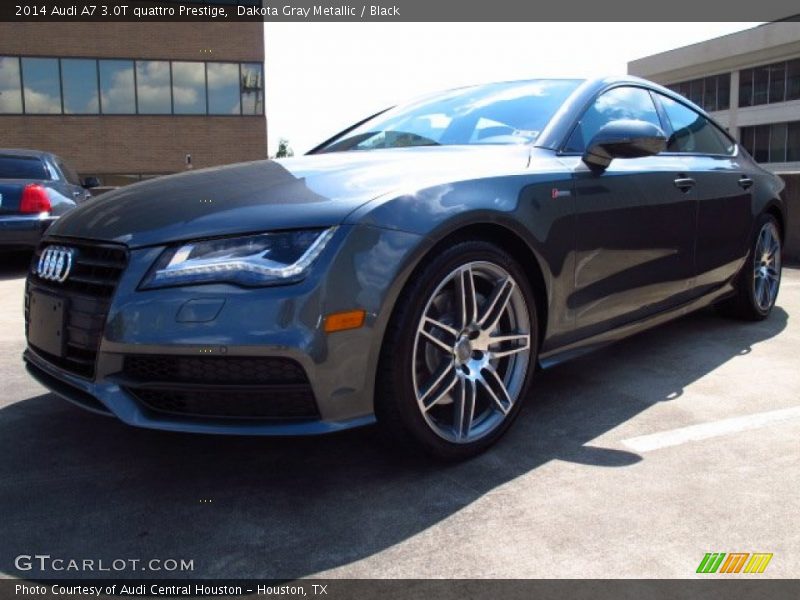 Dakota Gray Metallic / Black 2014 Audi A7 3.0T quattro Prestige