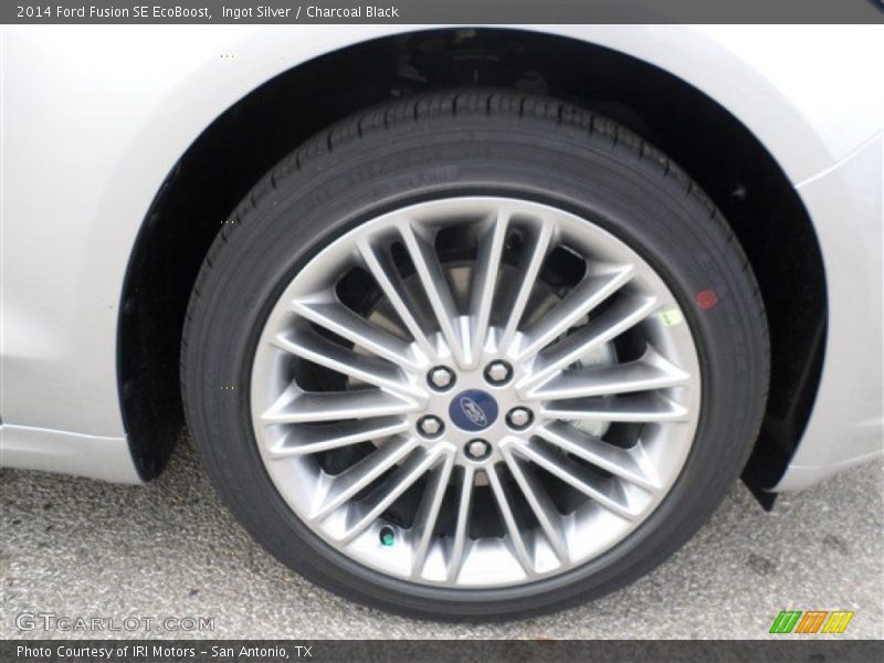 Ingot Silver / Charcoal Black 2014 Ford Fusion SE EcoBoost