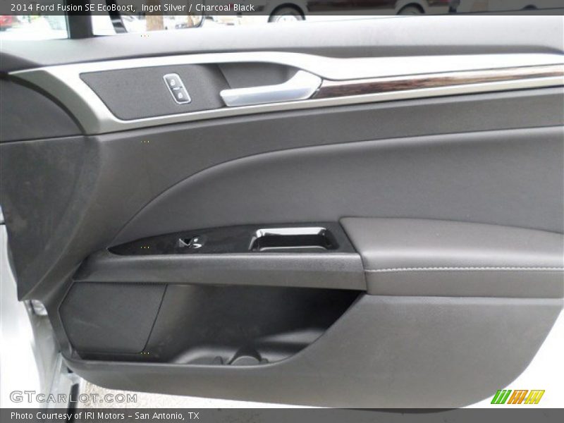 Ingot Silver / Charcoal Black 2014 Ford Fusion SE EcoBoost