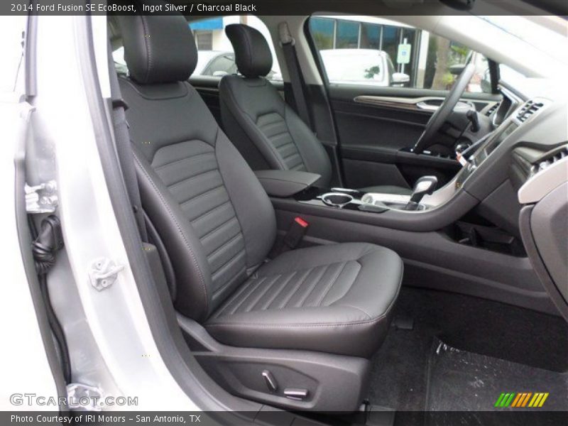Ingot Silver / Charcoal Black 2014 Ford Fusion SE EcoBoost