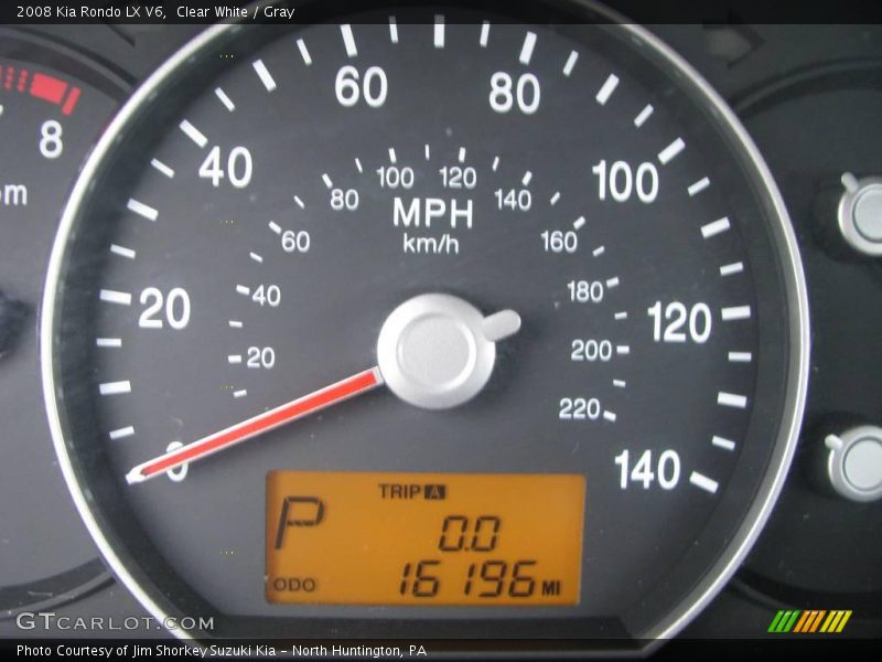 Clear White / Gray 2008 Kia Rondo LX V6