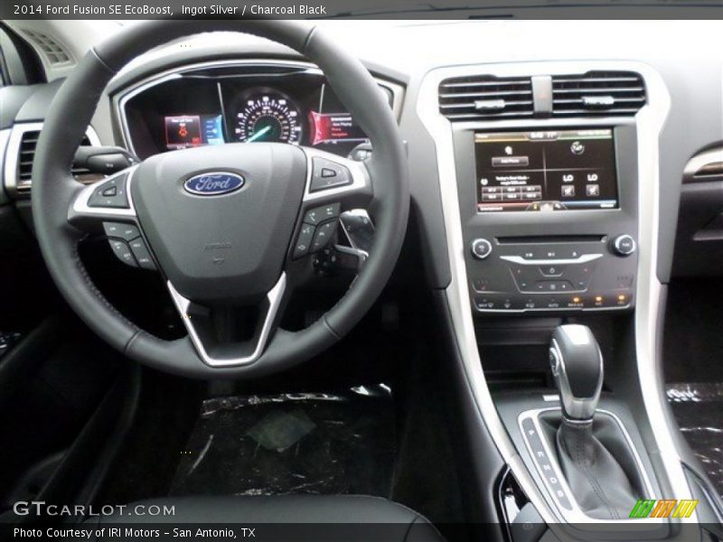 Ingot Silver / Charcoal Black 2014 Ford Fusion SE EcoBoost