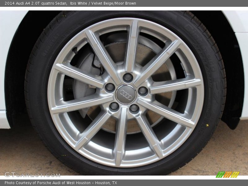 Ibis White / Velvet Beige/Moor Brown 2014 Audi A4 2.0T quattro Sedan