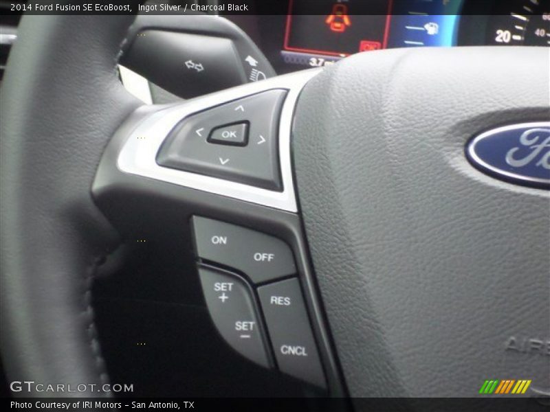 Ingot Silver / Charcoal Black 2014 Ford Fusion SE EcoBoost