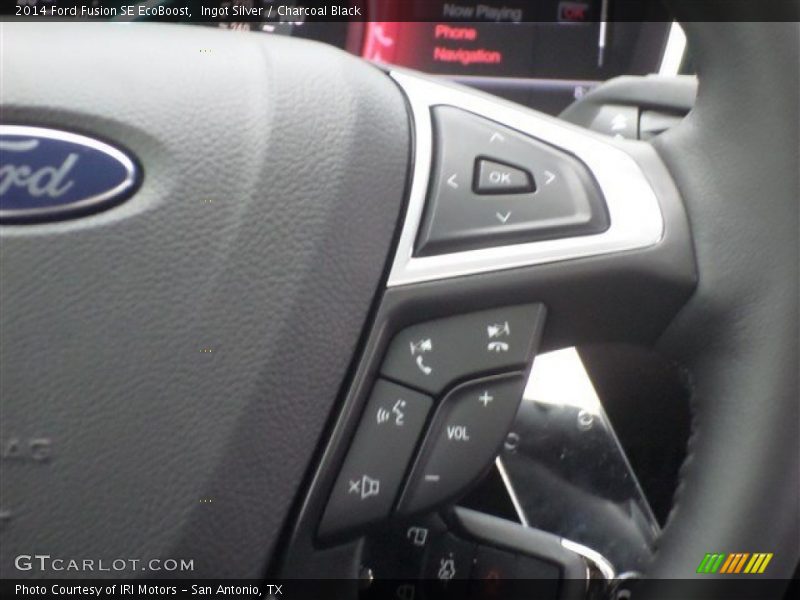 Ingot Silver / Charcoal Black 2014 Ford Fusion SE EcoBoost