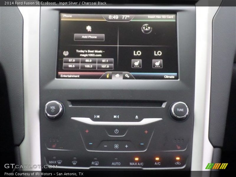Ingot Silver / Charcoal Black 2014 Ford Fusion SE EcoBoost