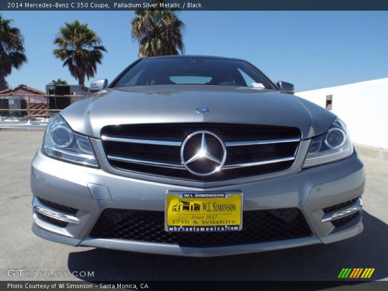 Palladium Silver Metallic / Black 2014 Mercedes-Benz C 350 Coupe