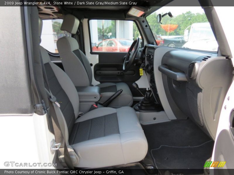 Stone White / Dark Slate Gray/Medium Slate Gray 2009 Jeep Wrangler X 4x4