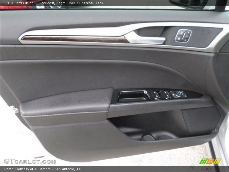 Ingot Silver / Charcoal Black 2014 Ford Fusion SE EcoBoost