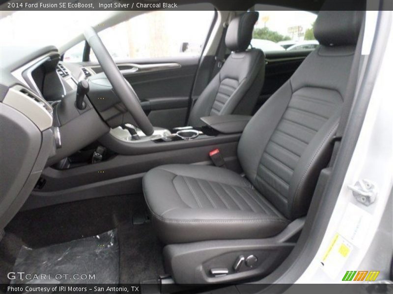 Ingot Silver / Charcoal Black 2014 Ford Fusion SE EcoBoost