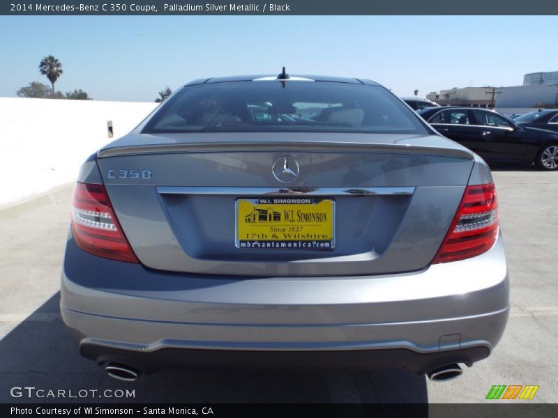 Palladium Silver Metallic / Black 2014 Mercedes-Benz C 350 Coupe