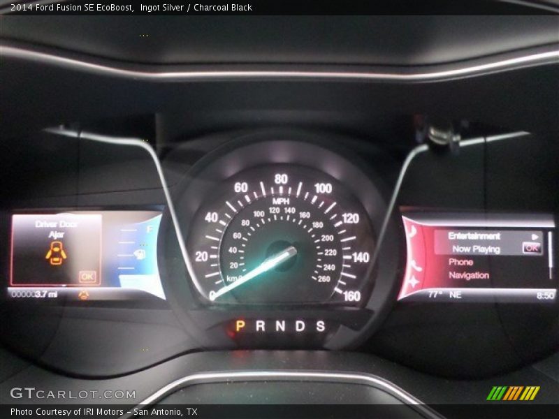 Ingot Silver / Charcoal Black 2014 Ford Fusion SE EcoBoost