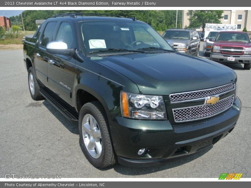 Fairway Metallic / Ebony 2013 Chevrolet Avalanche LT 4x4 Black Diamond Edition