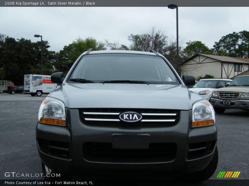 Satin Silver Metallic / Black 2008 Kia Sportage LX